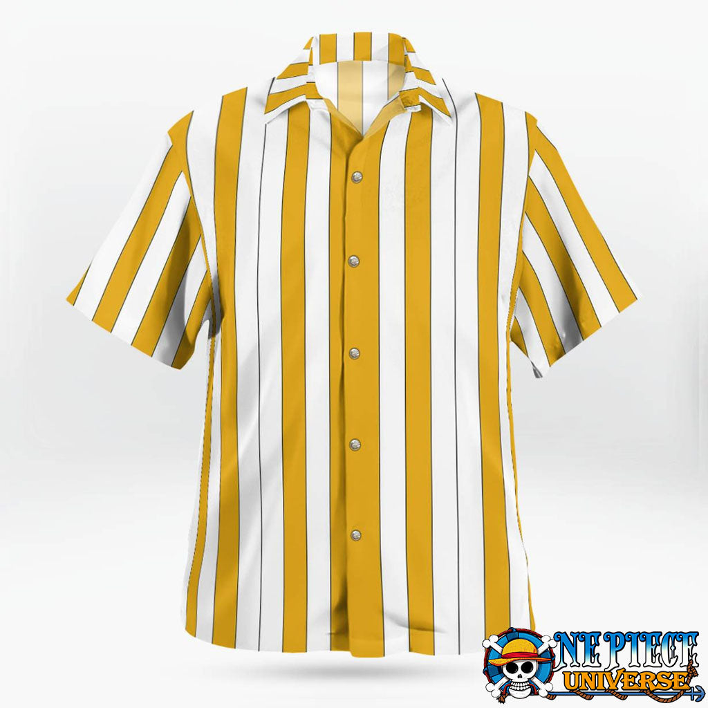 Sanji Wano Hawaiian Shirt Yellow Pattern HOT 2025 | One Piece Universe Store