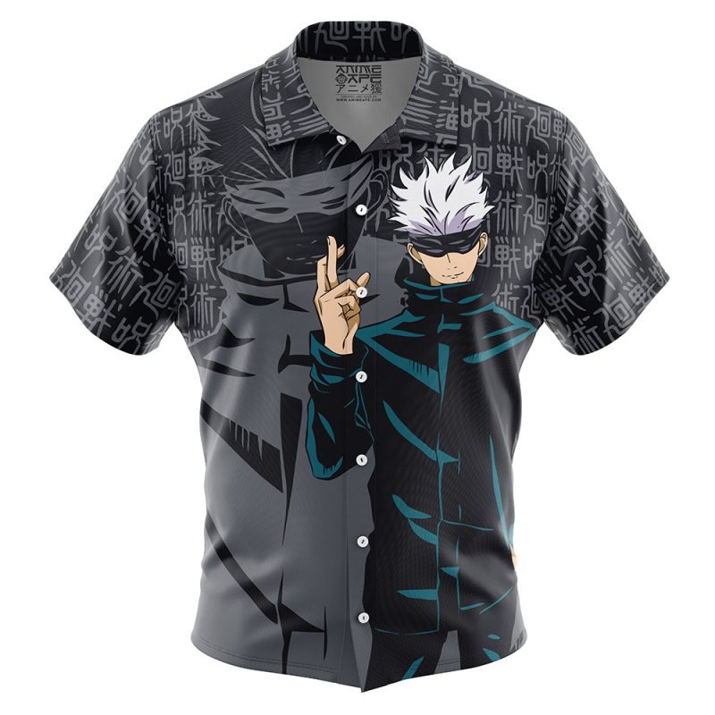 Satoru Gojo Jujutsu Kaisen Button Up Hawaiian Shirt
