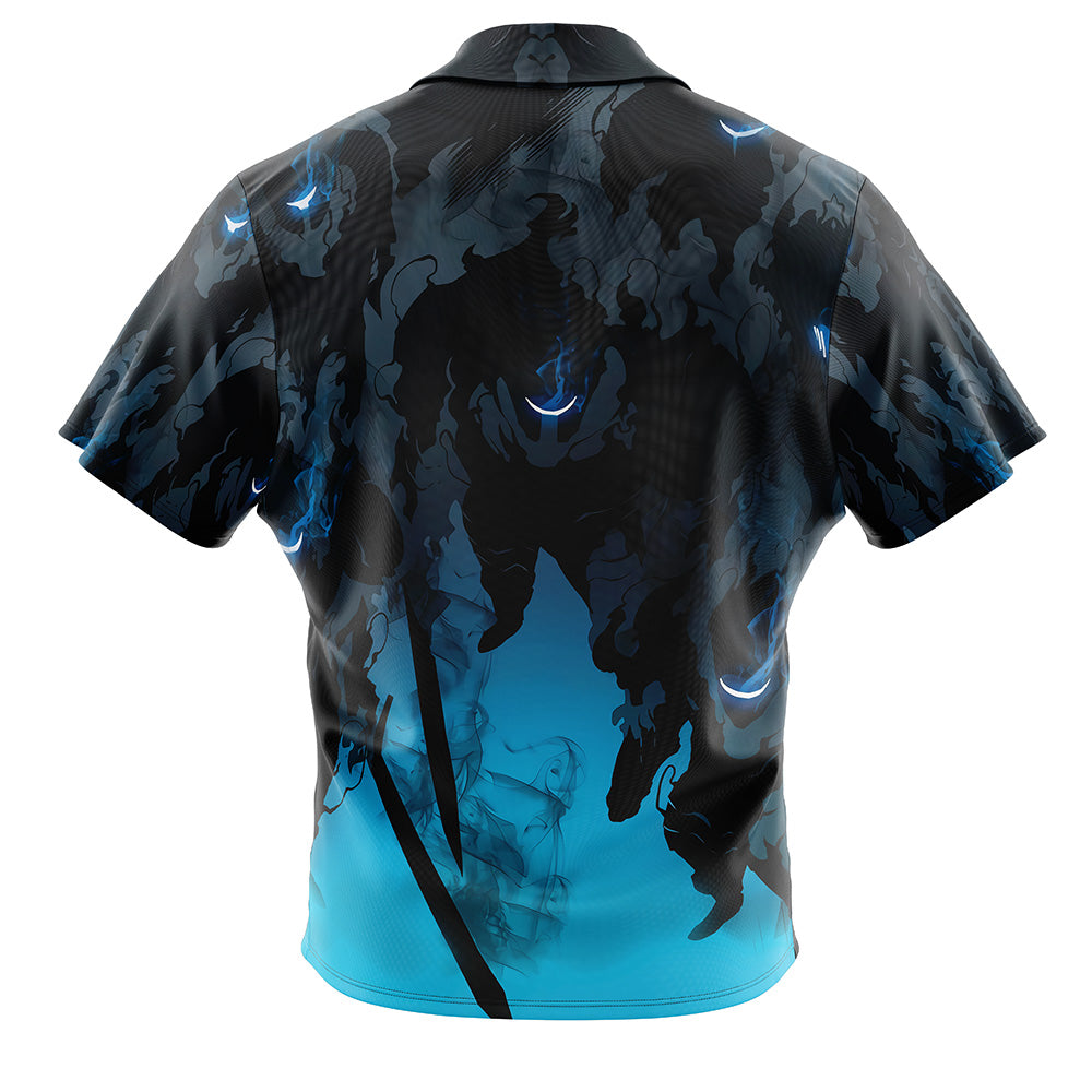 Shadow Monarch Solo Leveling Button Up Hawaiian Shirt