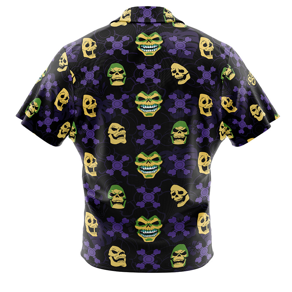 Skeletor Masters of the Universe Button Up Hawaiian Shirt