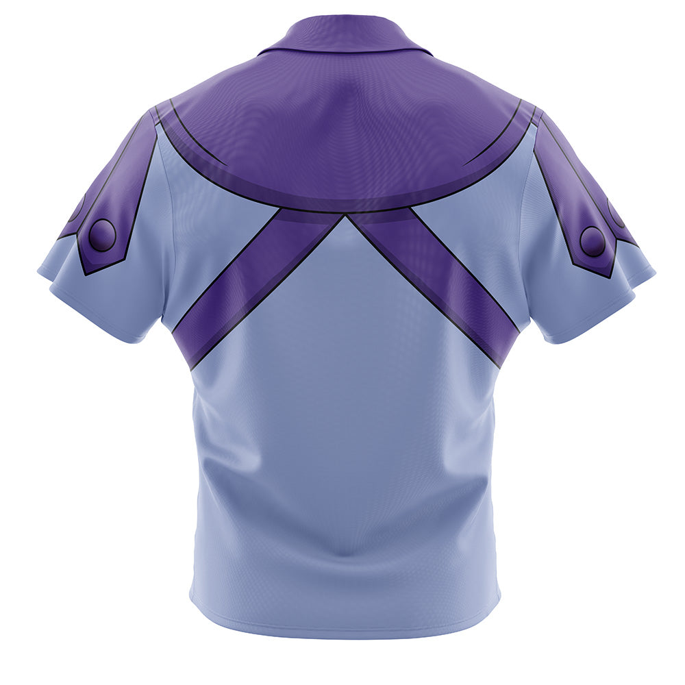 Skeletor Top Masters of the Universe Button Up Hawaiian Shirt