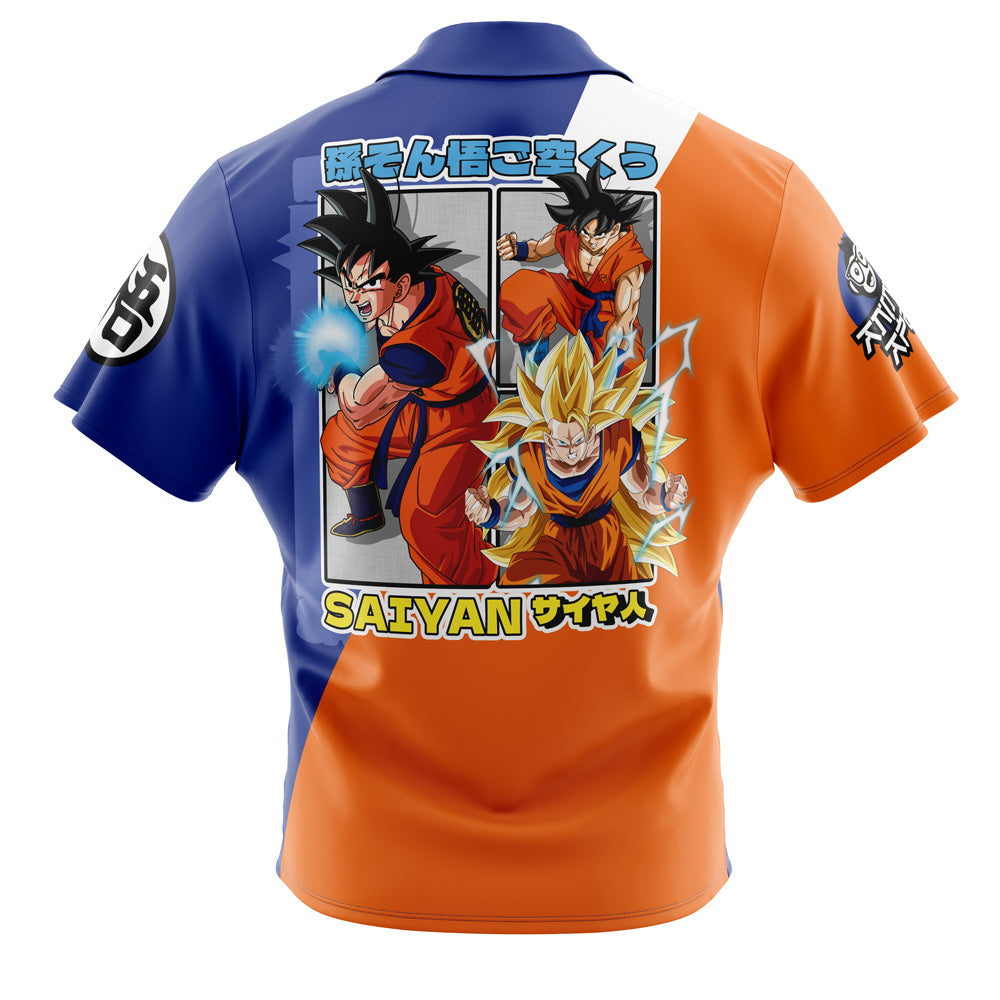Son Goku Dragon Ball Z Button Up Hawaiian Shirt