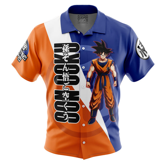 Son Goku Dragon Ball Z Button Up Hawaiian Shirt