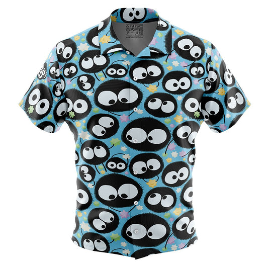 Soot Sprites Spirited Away Button Up Hawaiian Shirt