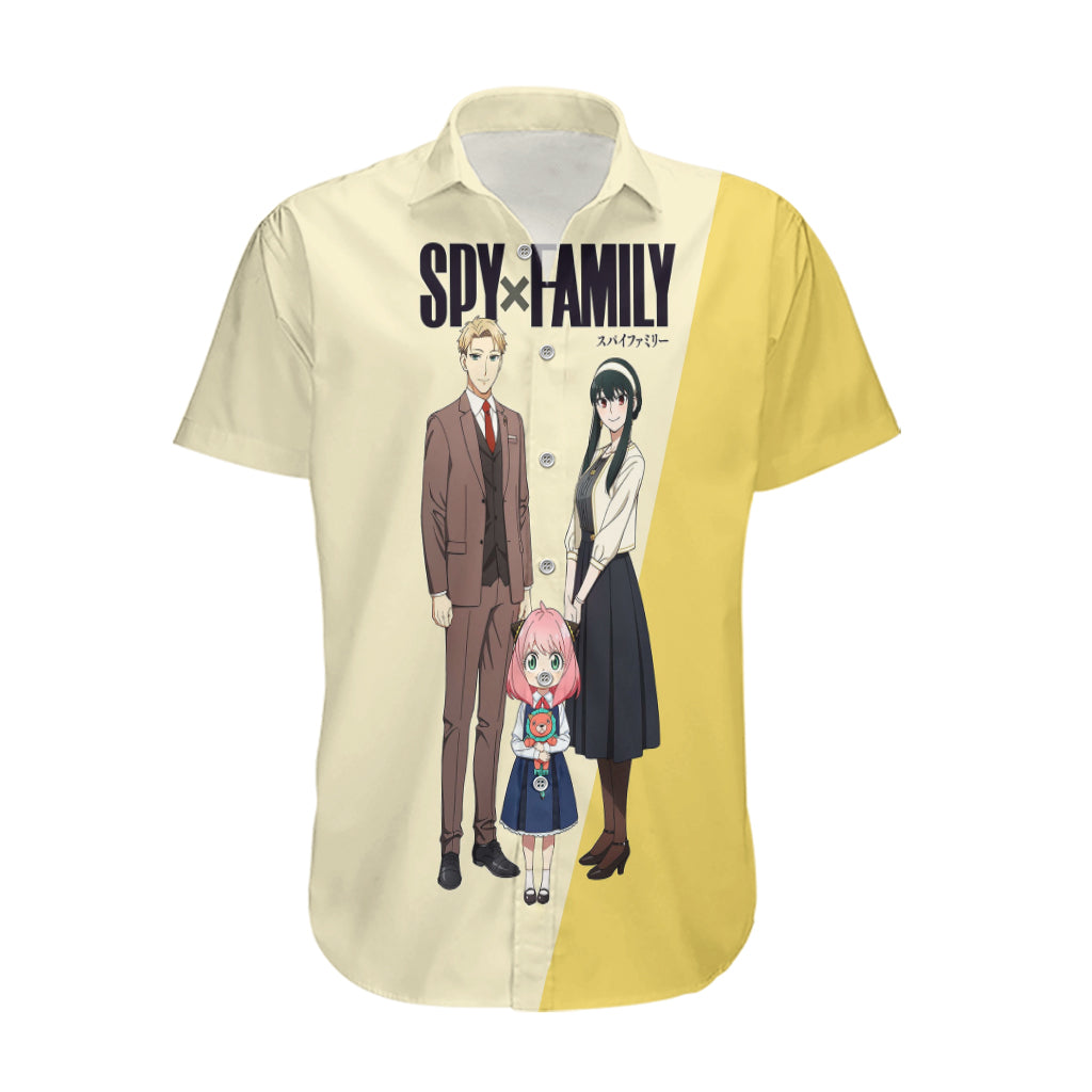 NoClaws NoClaws Spyxfamily Hawaii Shirt Forger Family In Action Hawaiian Shirt Yellow Unisex