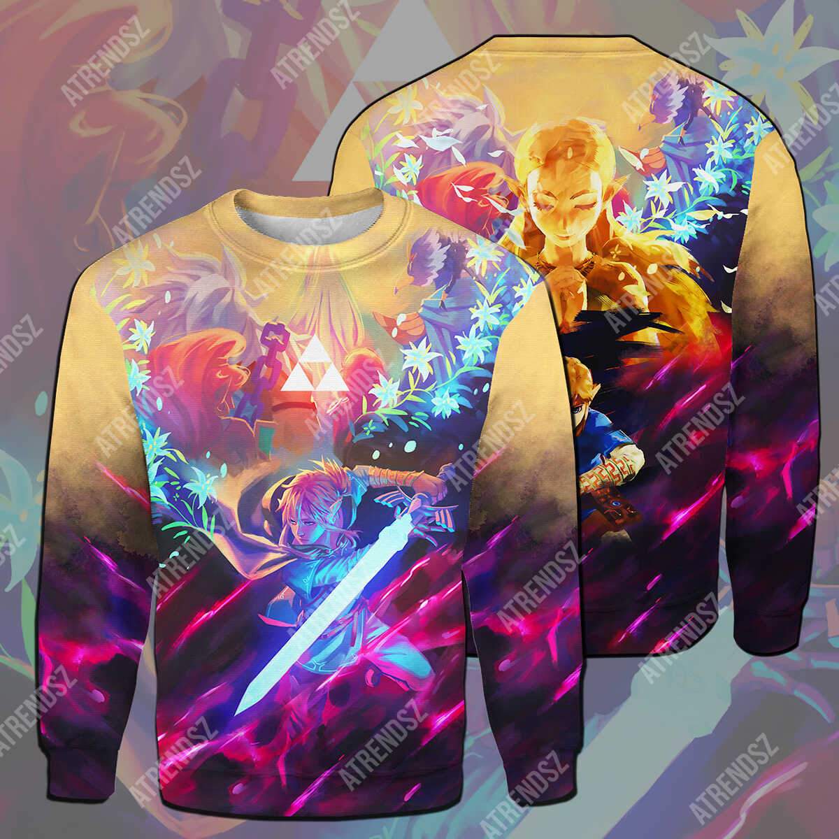 Legend Of Zelda T-shirt Breath OF The Wild Yellow T-shirt Legend Of Zelda Hoodie Sweater Tank