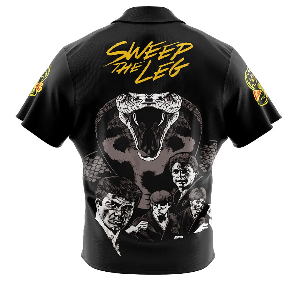 Sweep the Leg Cobra Kai Karate Kid Button Up Hawaiian Shirt