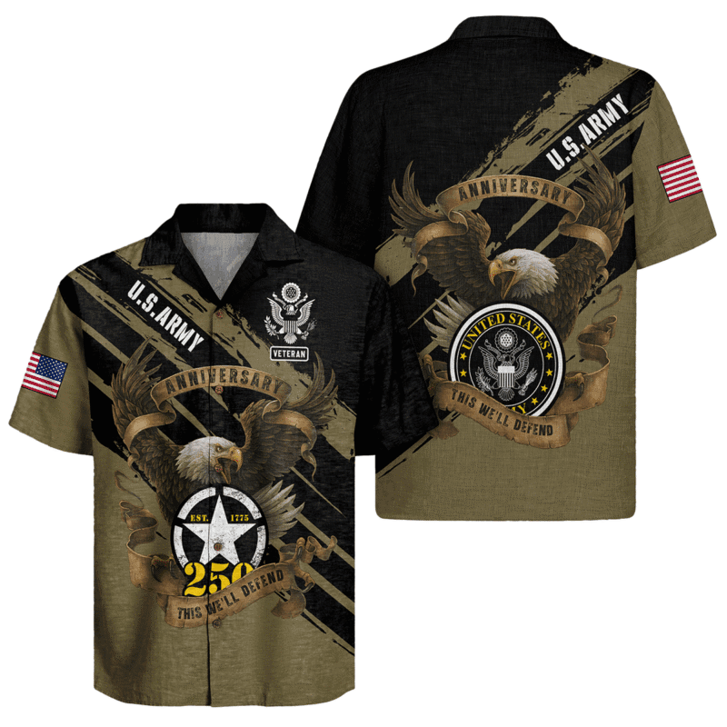 US ARMY 250th Years Of Service Hawaiian Shirt
