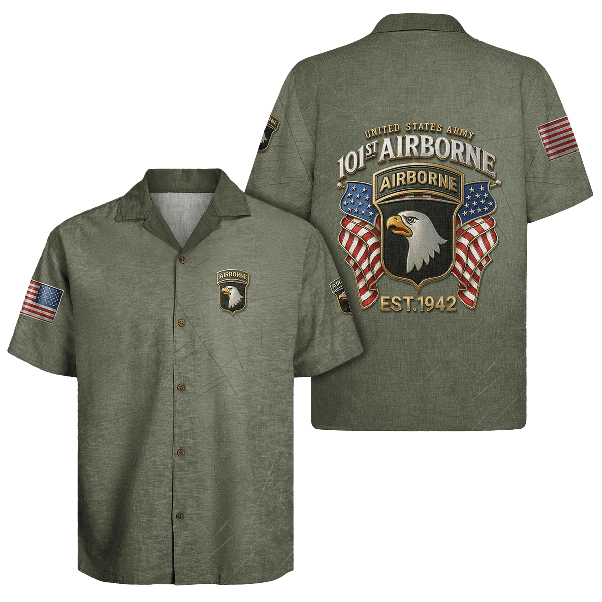 US Army AirBorne Hawaiian Shirt