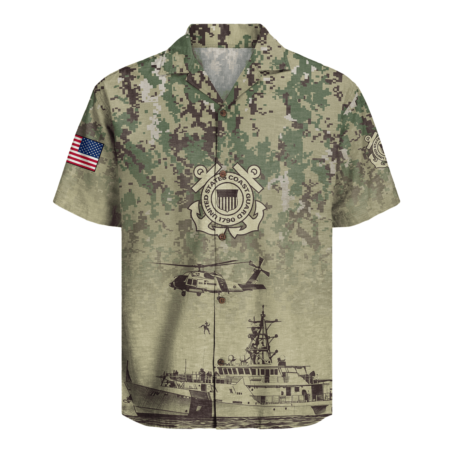 US Coast Guard Hawaiian Shirt
