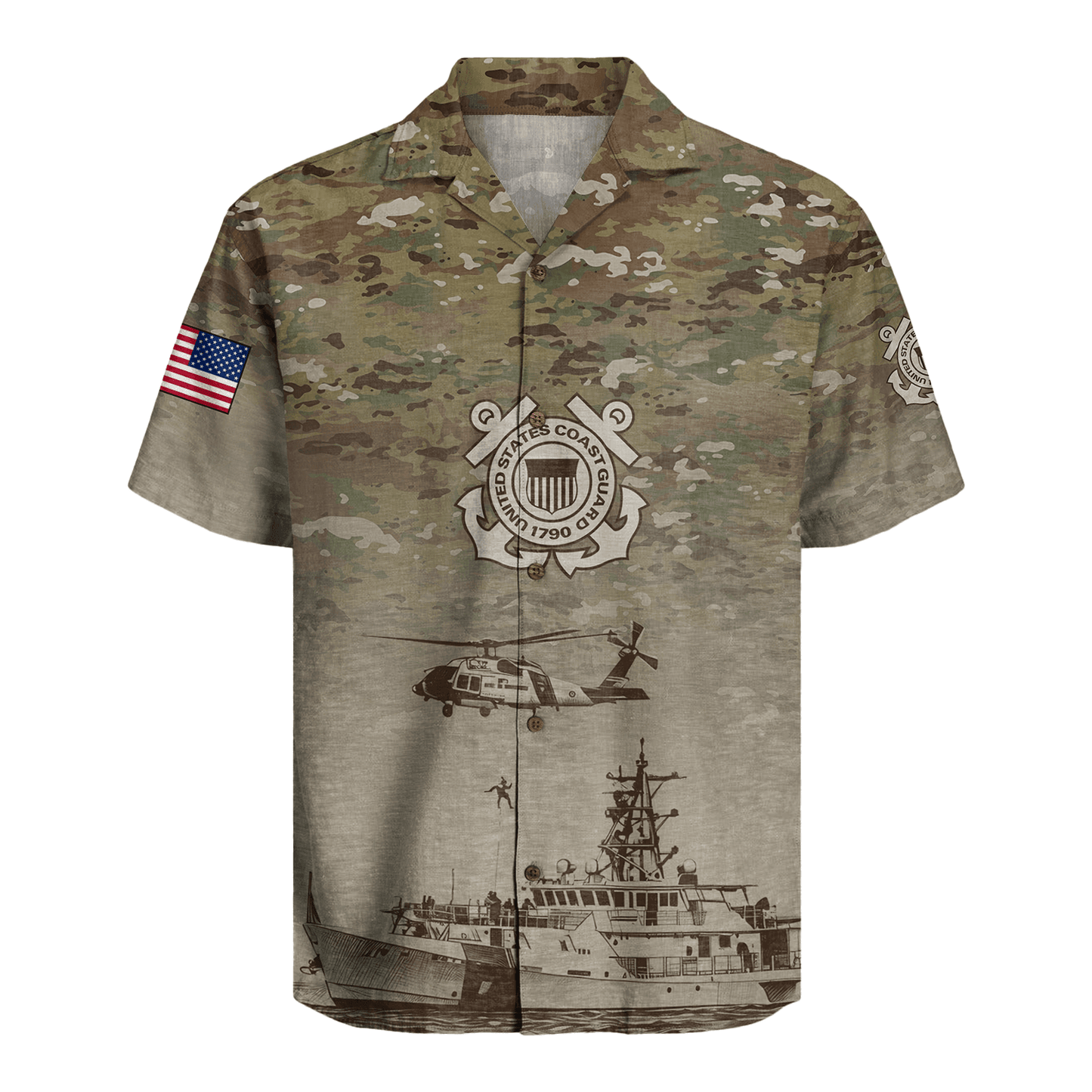 US Coast Guard Hawaiian Shirt