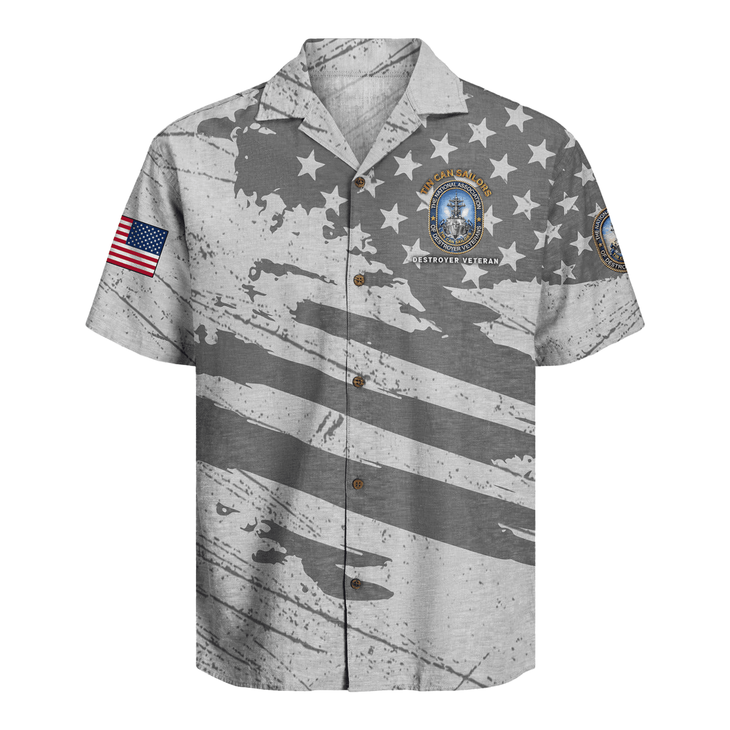 US Navy Tin Can Sailors Hawaiian Shirt