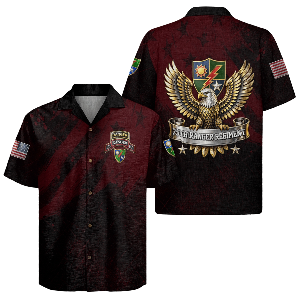 US Army 75th Ranger Regiment Hawaiian Shirt