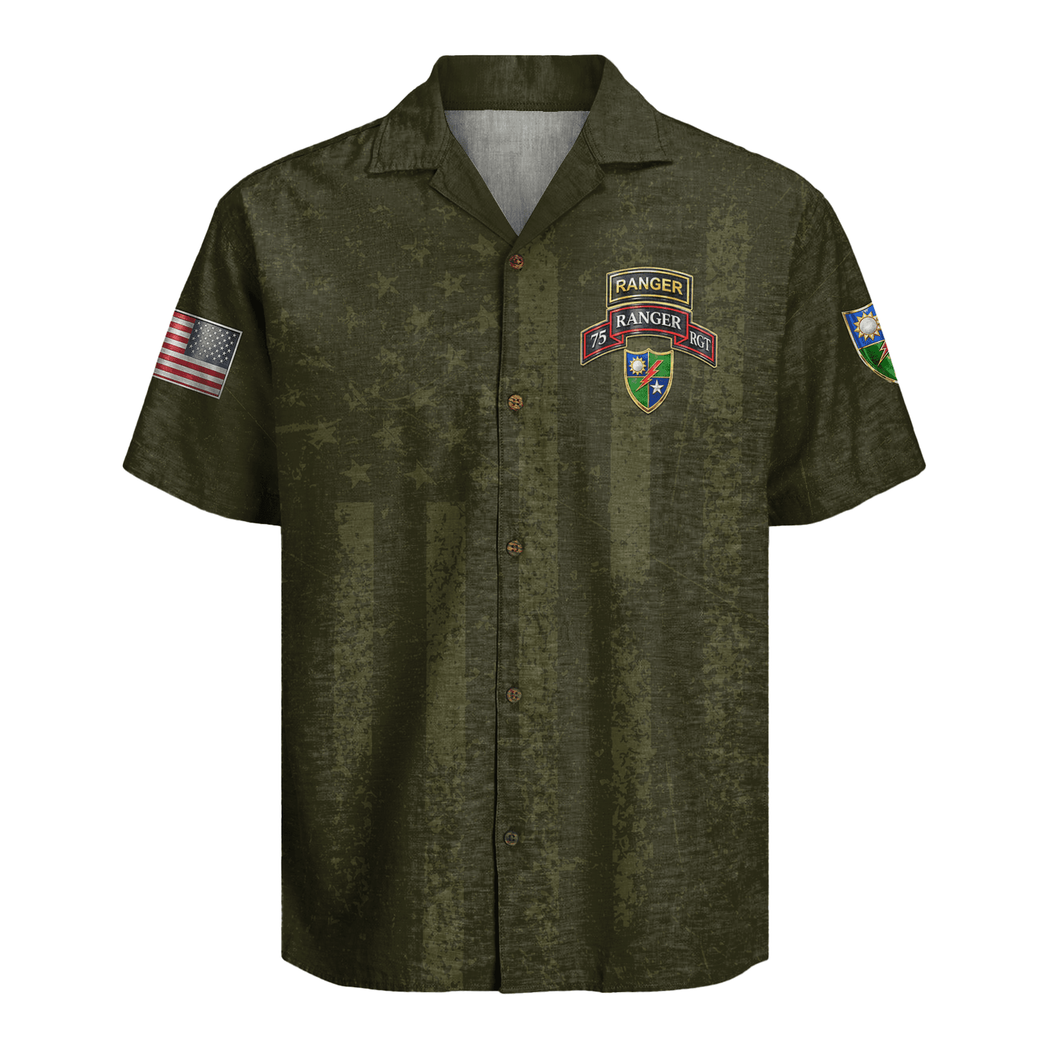 US Army 75th Ranger Regiment Hawaiian Shirt