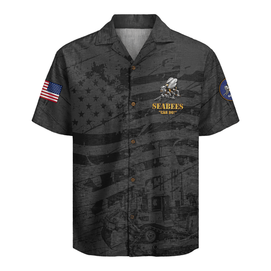 US Navy Seabees 250th Years Of Service Hawaiian Shirt