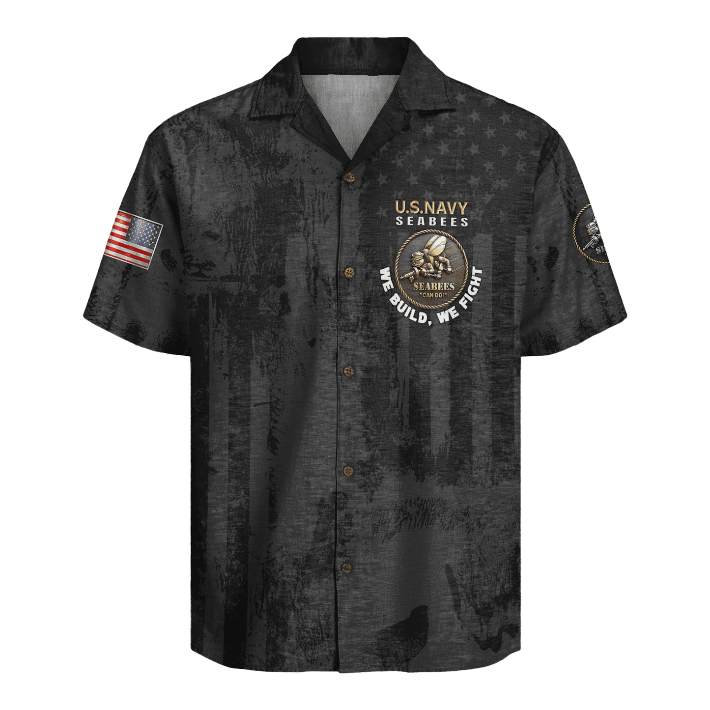 US Navy Seabees 250th Years Of Service Hawaiian Shirt