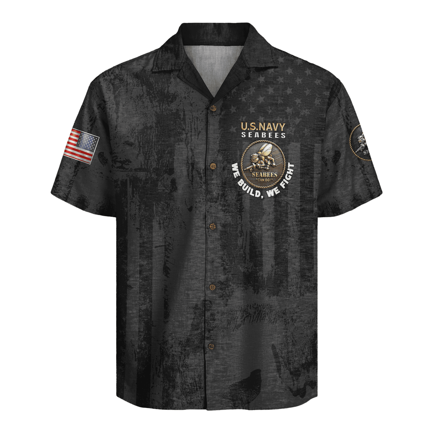 US Navy Seabees 250th Years Of Service Hawaiian Shirt