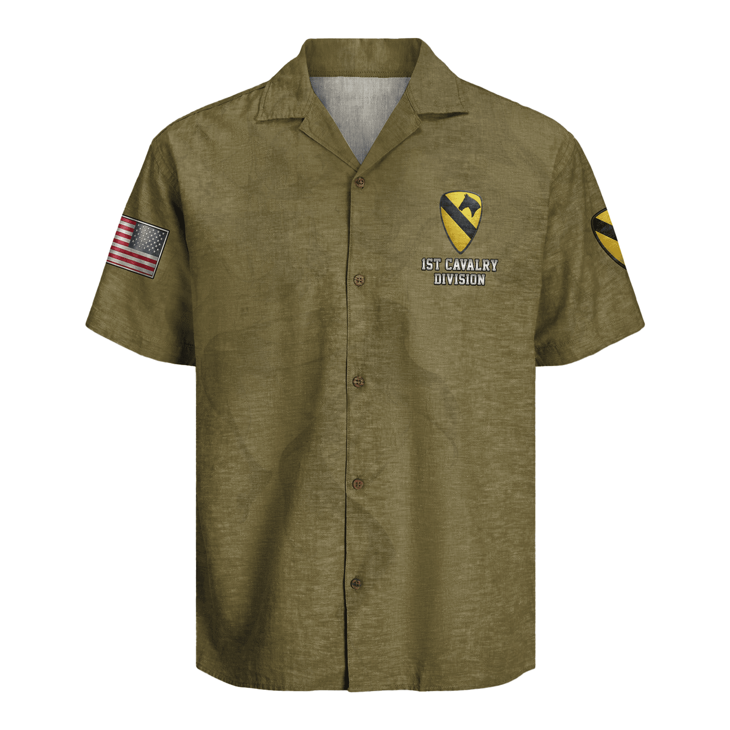 US Army 1st Cavalry Division Regiment Hawaiian Shirt