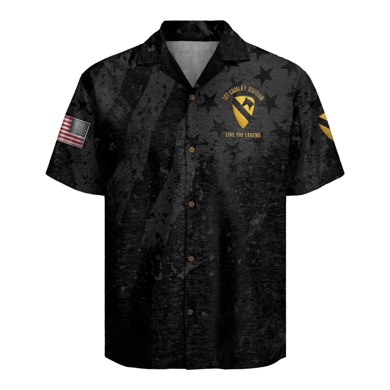 US Army 1st Cavalry Division Regiment Hawaiian Shirt