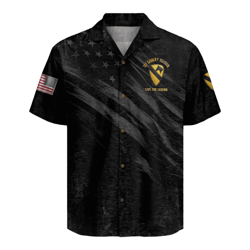 US Army 1st Cavalry Division Regiment Hawaiian Shirt