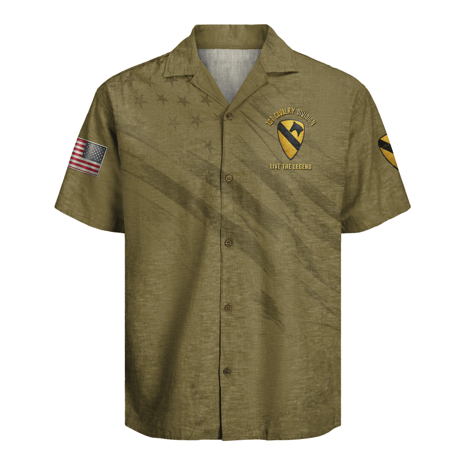 US Army 1st Cavalry Division Regiment Hawaiian Shirt