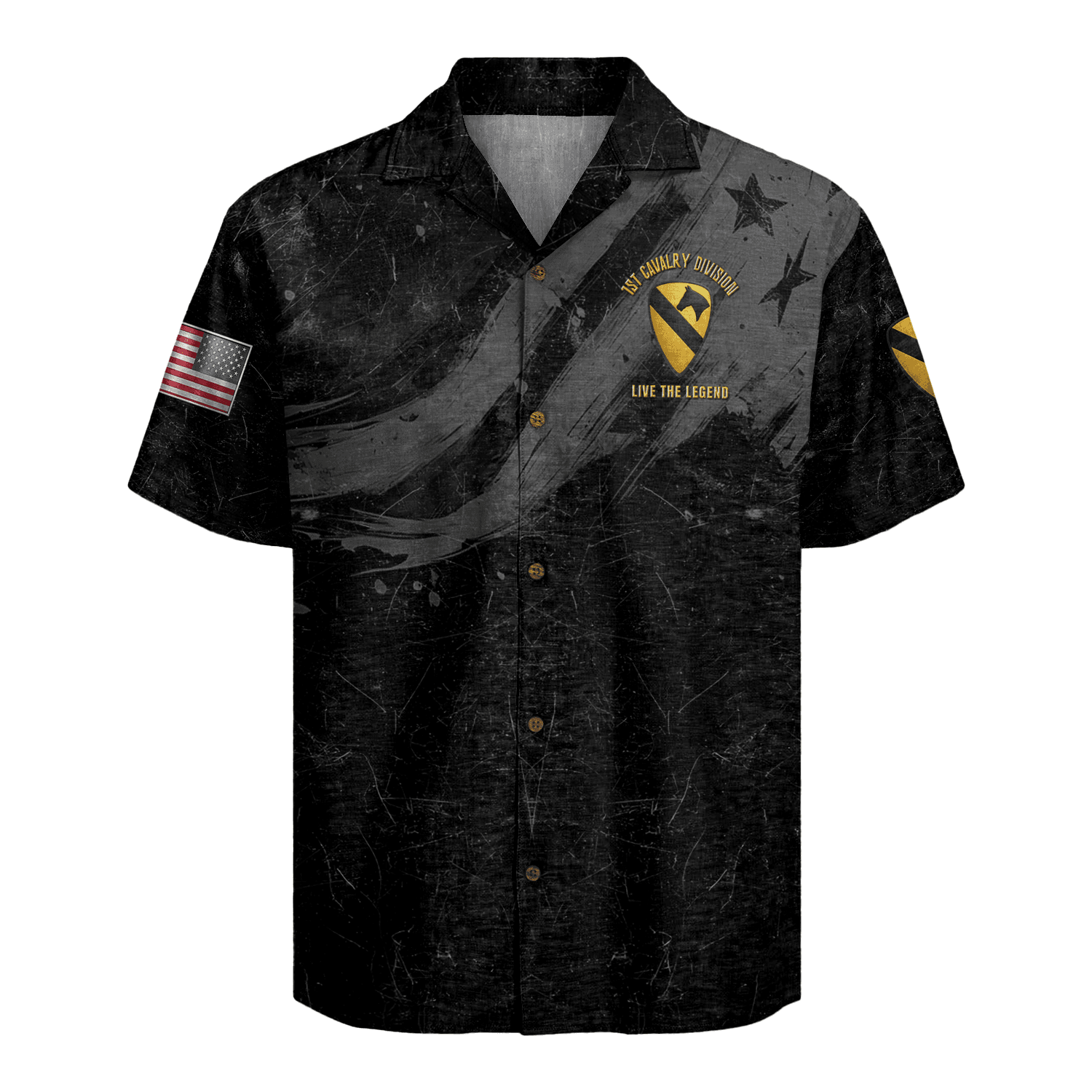 US Army 1st Cavalry Division Regiment Hawaiian Shirt