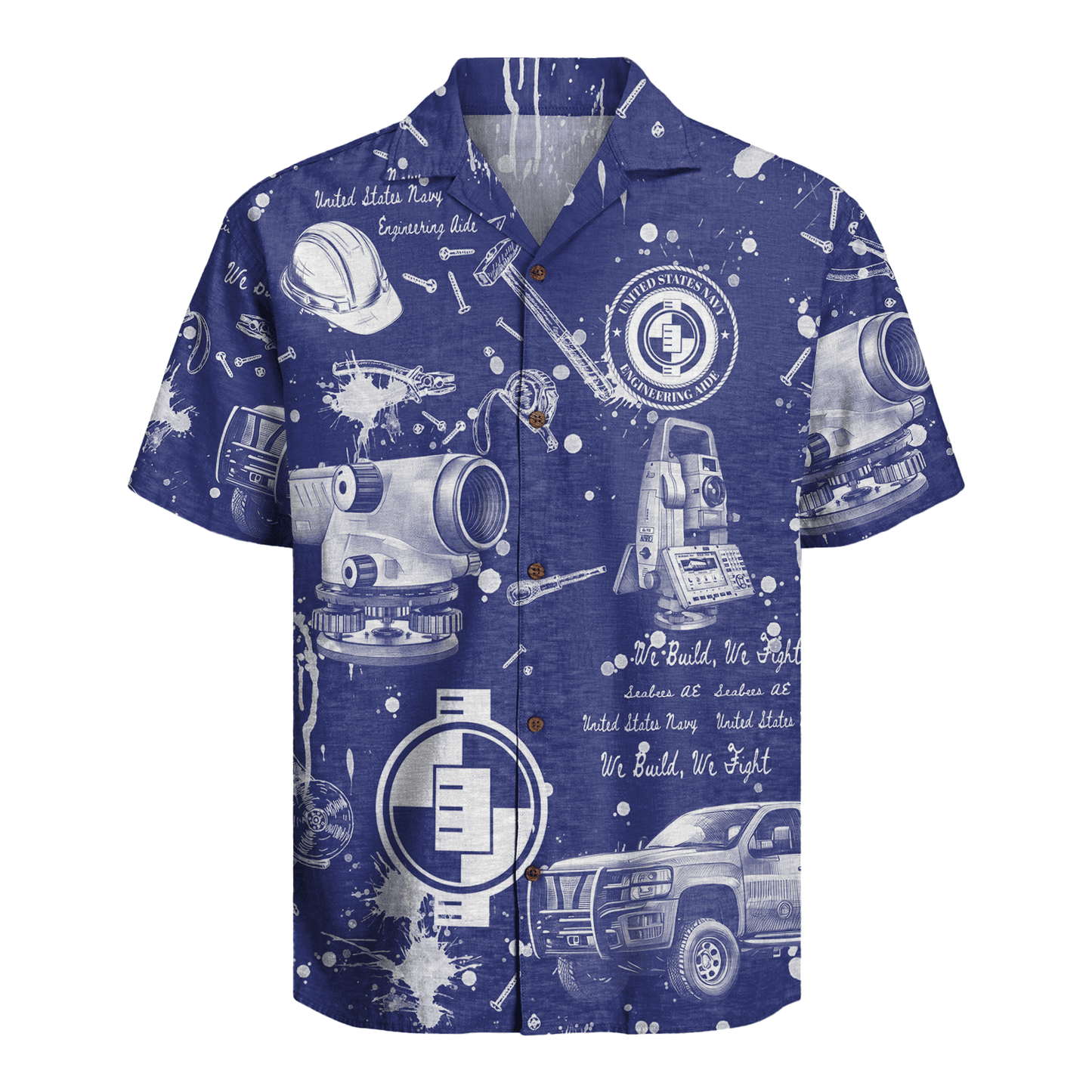 EA (Engineering Aid) Seabees – U.S. Navy Hawaiian Shirt