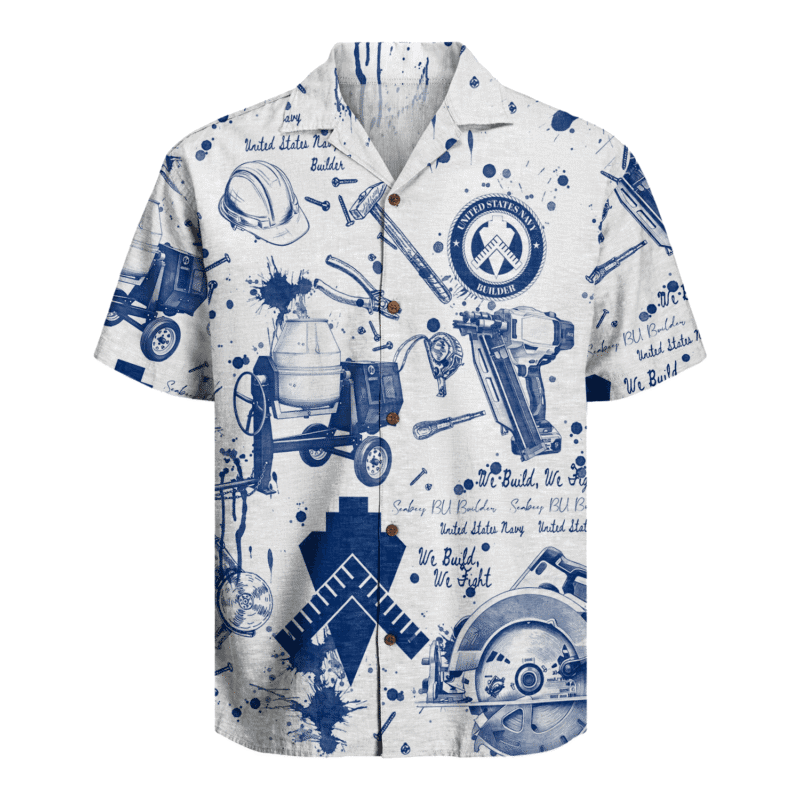 BU (Builder) Seabees – U.S. Navy Hawaiian Shirt