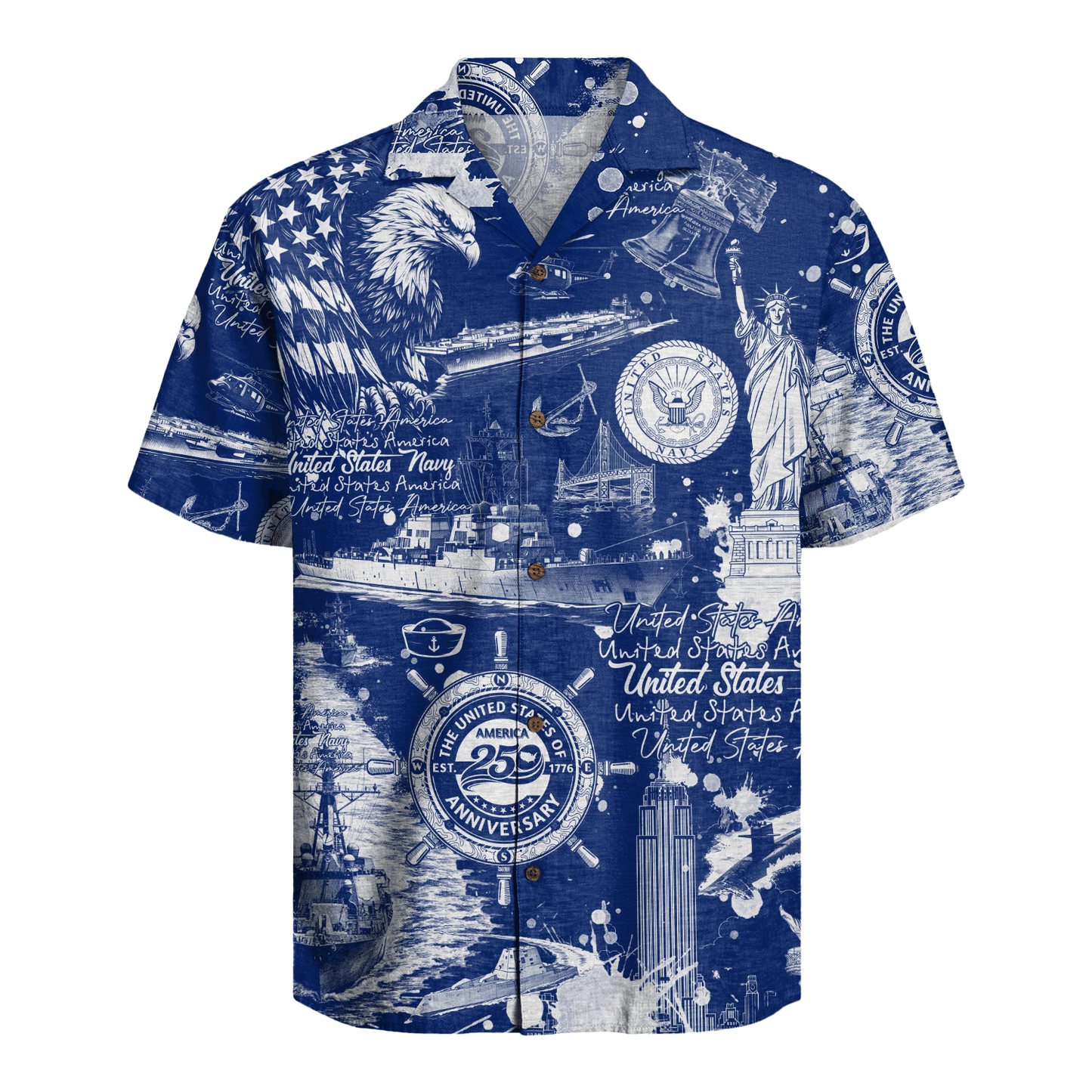US Navy - America 250th Anniversary Hawaiian Shirt