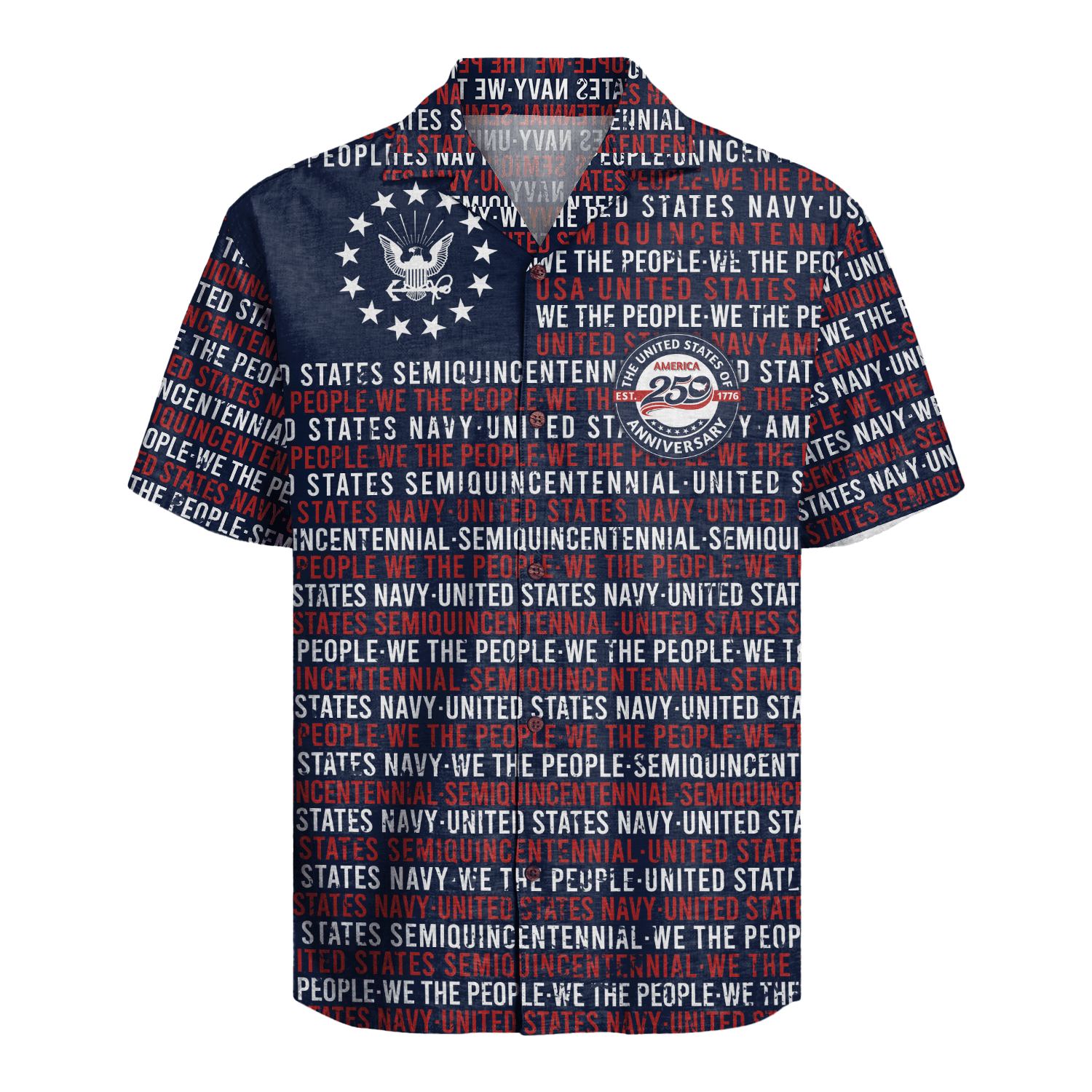 US Navy - America 250th Anniversary Hawaiian Shirt