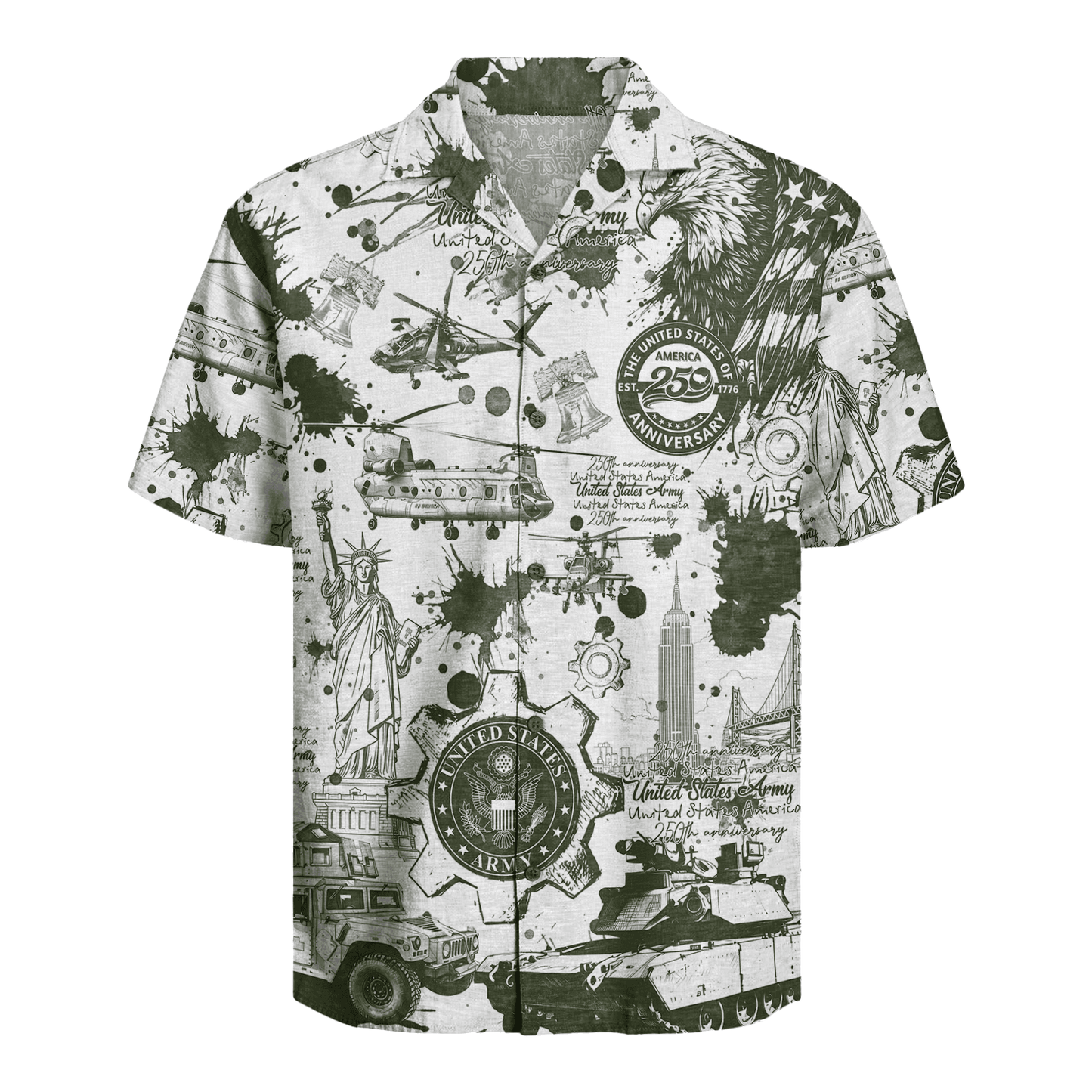 US Army - America 250th Anniversary Hawaiian Shirt