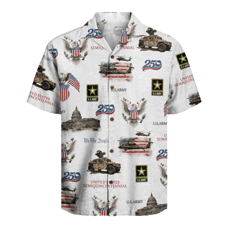 US Army - America 250th Anniversary Hawaiian Shirt
