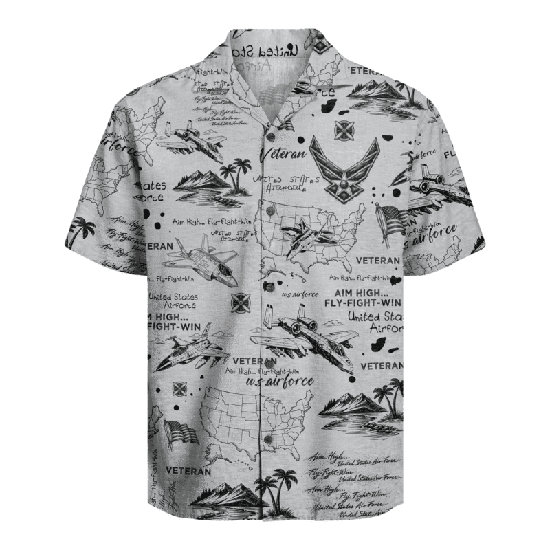 US Air Force Veteran Hawaiian Shirt