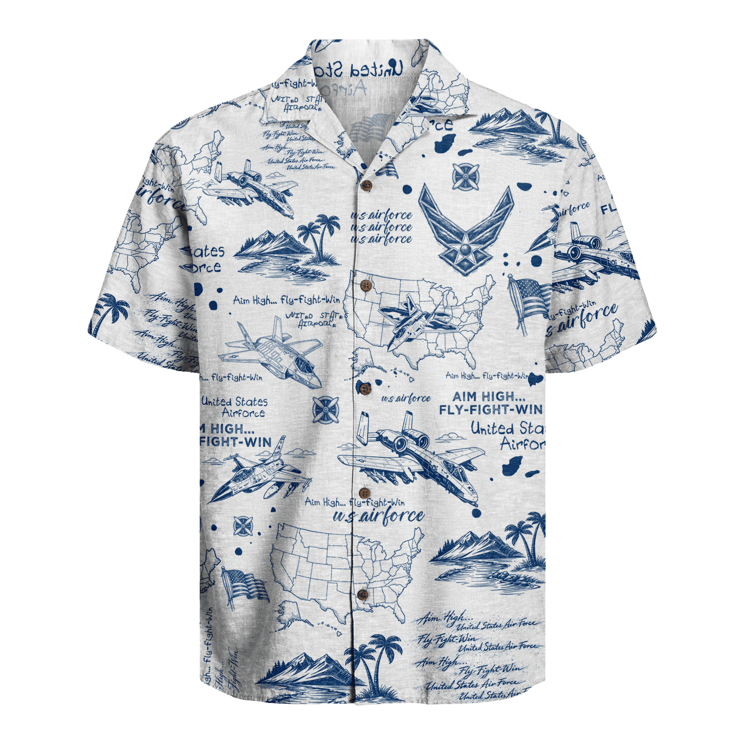 US Air Force Hawaiian Shirt
