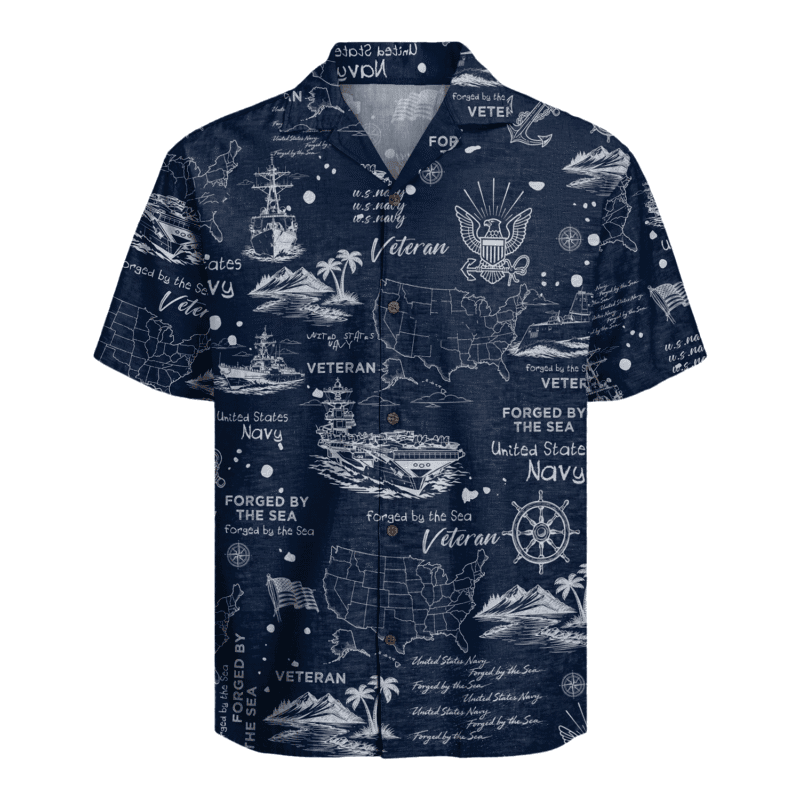 US Navy Veteran Hawaiian Shirt