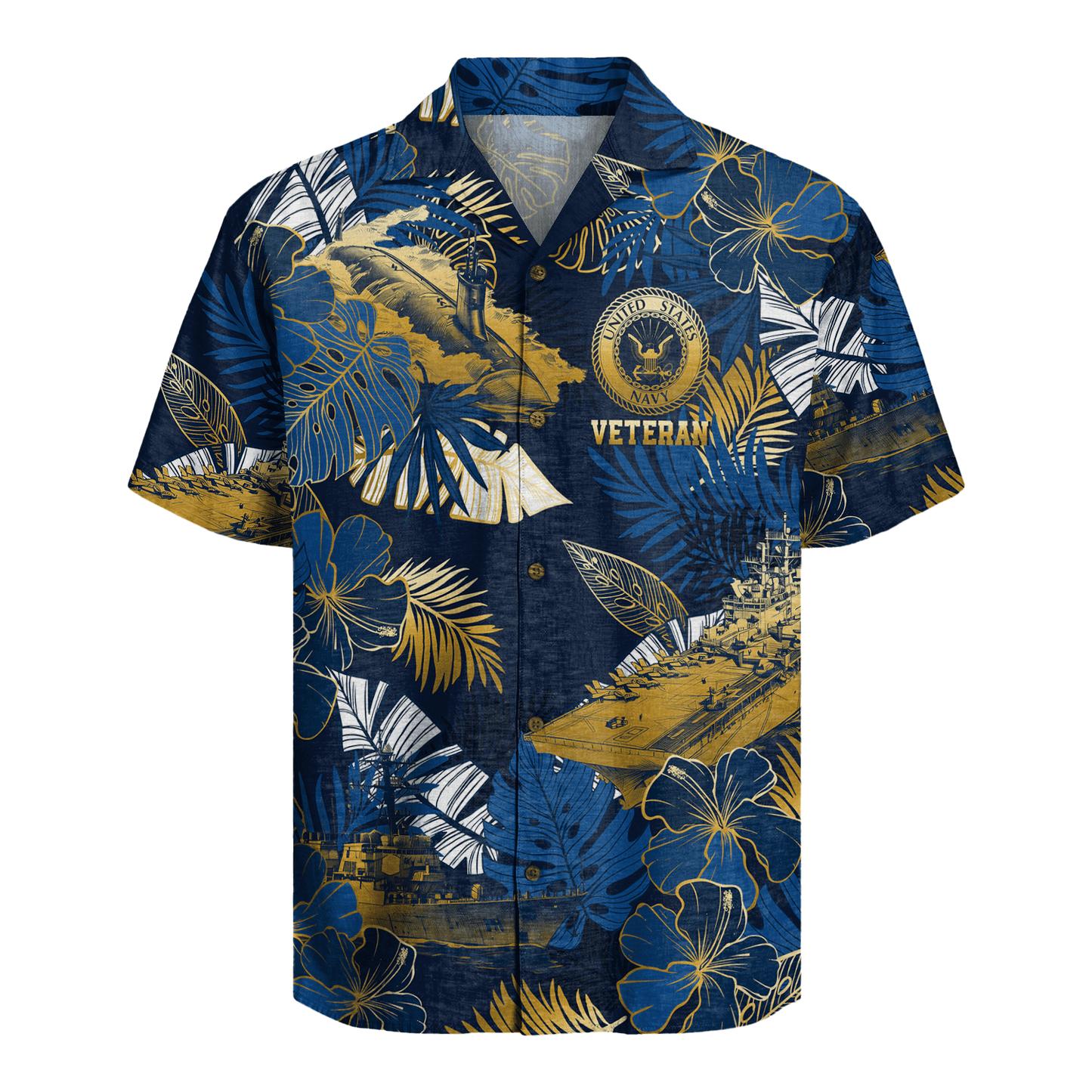 US Navy Veteran Hawaiian Shirt