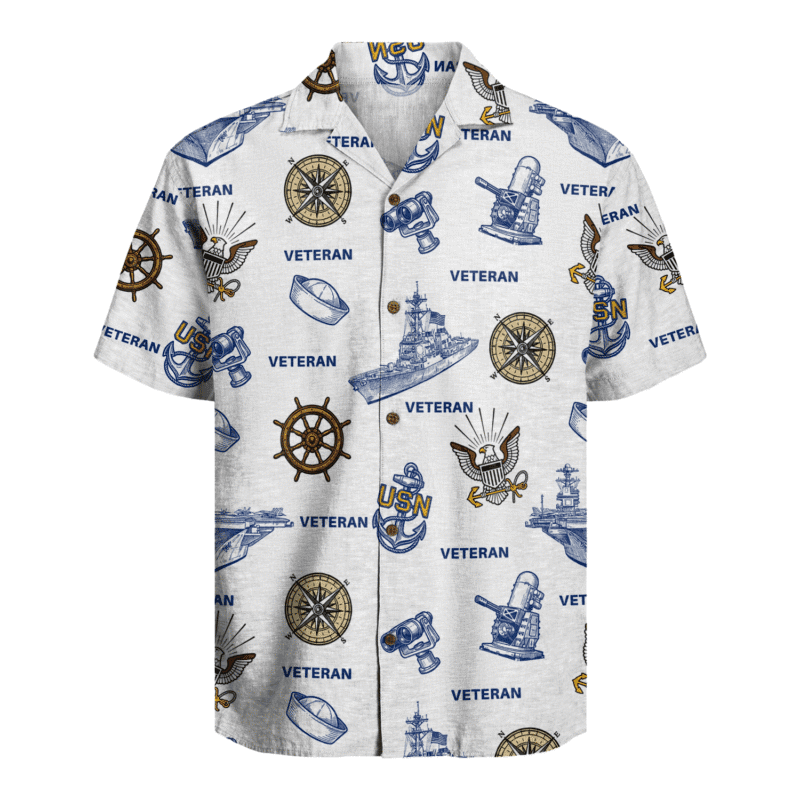 US Navy Veteran Hawaiian Shirt