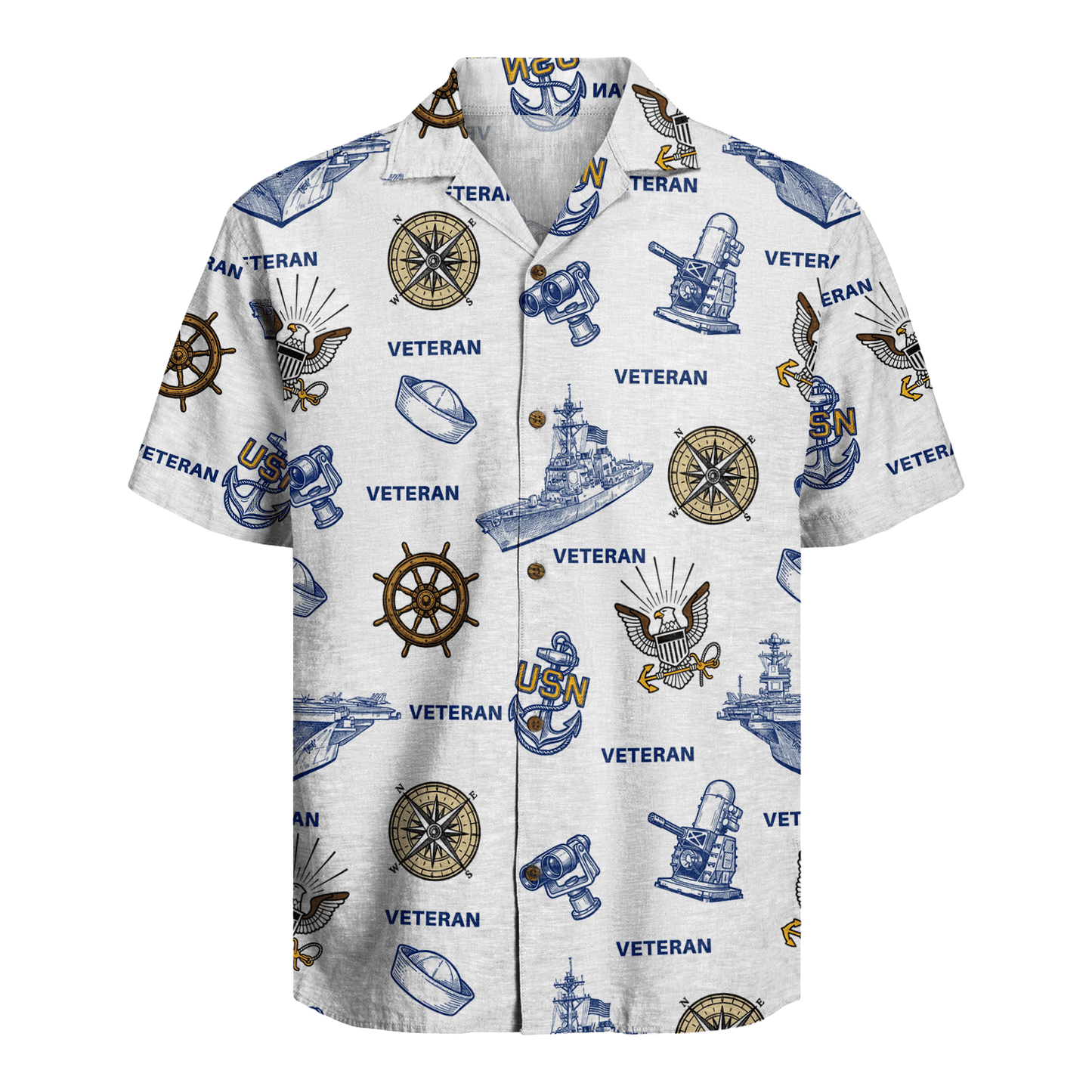 US Navy Veteran Hawaiian Shirt