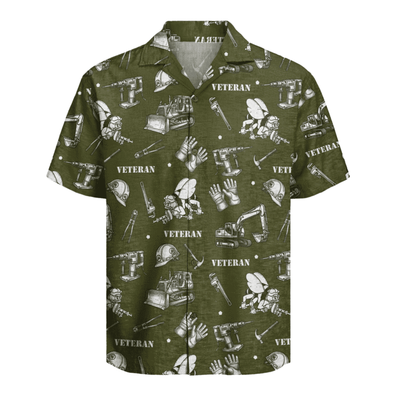 US Navy Seabees Veteran Hawaiian Shirt