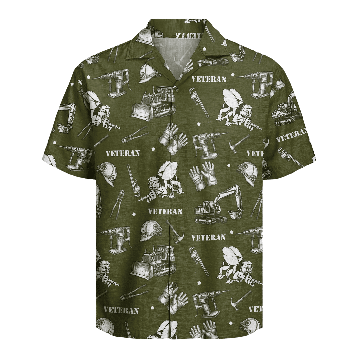 US Navy Seabees Veteran Hawaiian Shirt