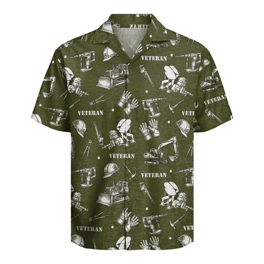 US Navy Seabees Veteran Hawaiian Shirt