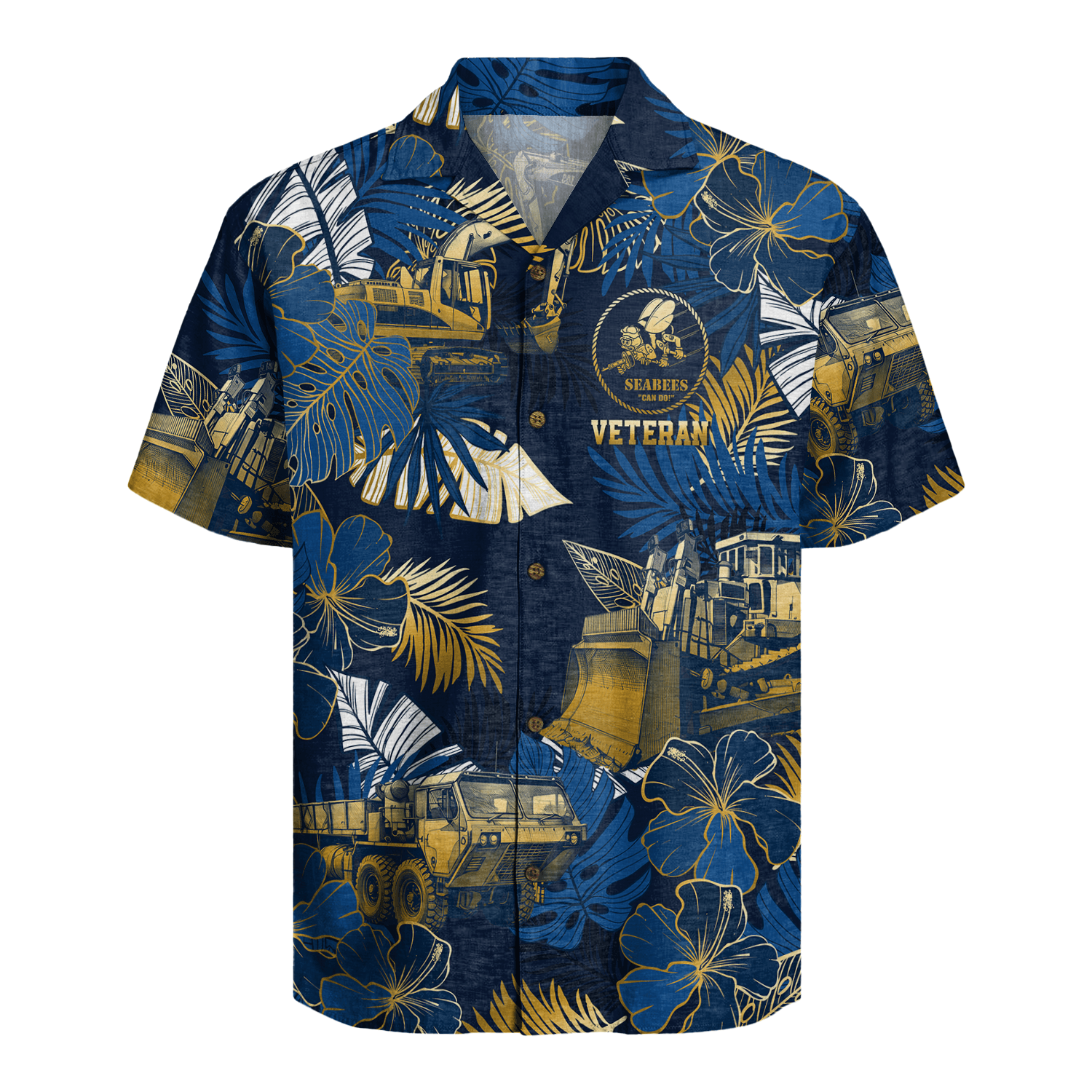 US Navy Seabees Hawaiian Shirt