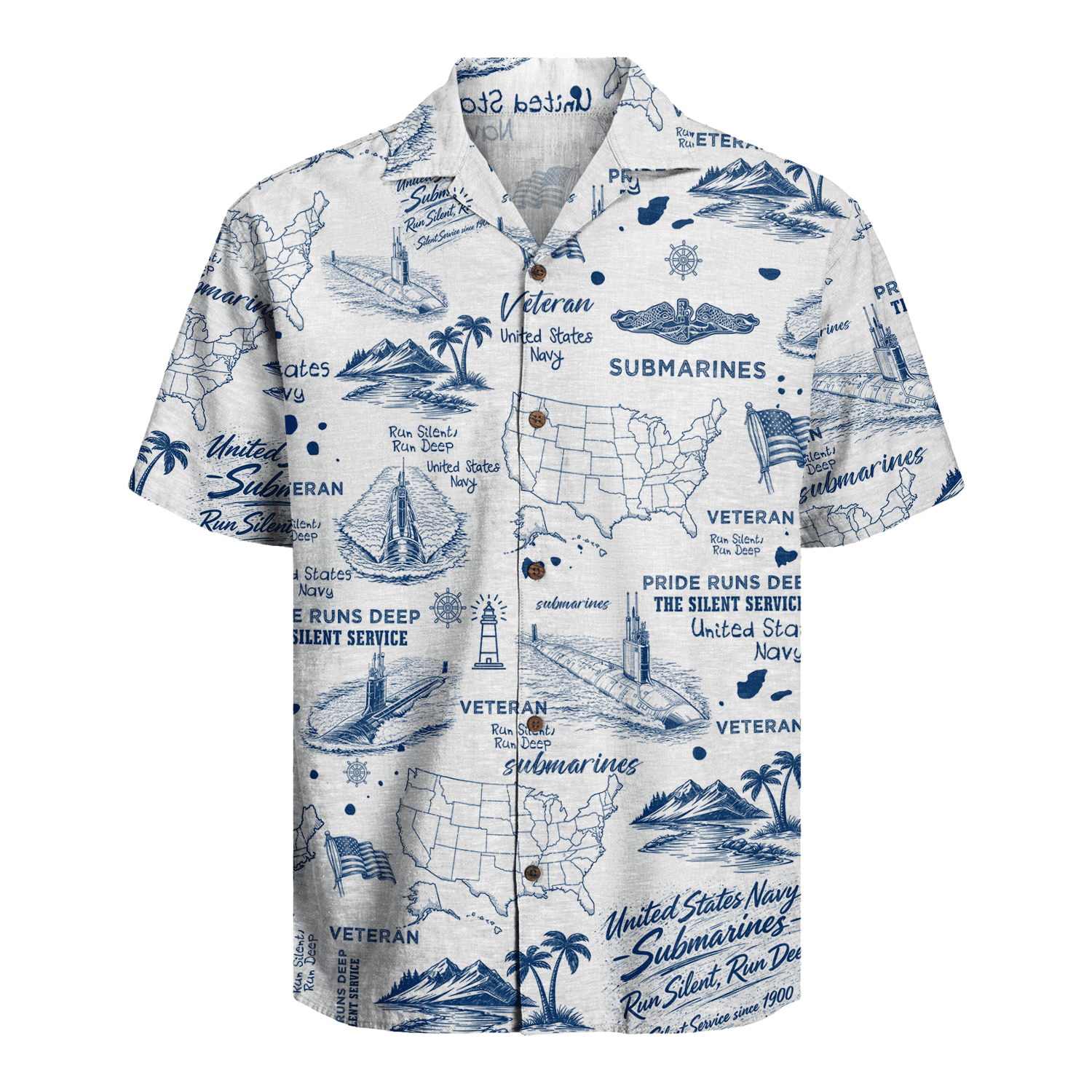 US Navy Submarine Veteran Hawaiian Shirt