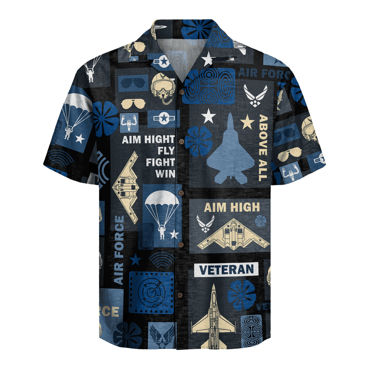 US Air Force Veteran Hawaiian Shirt