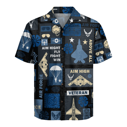 US Air Force Veteran Hawaiian Shirt