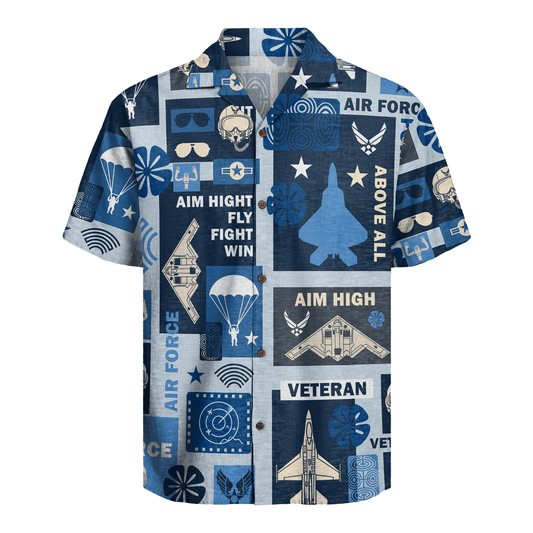US Air Force Veteran Hawaiian Shirt