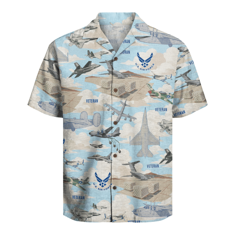 US Air Force Veteran Hawaiian Shirt