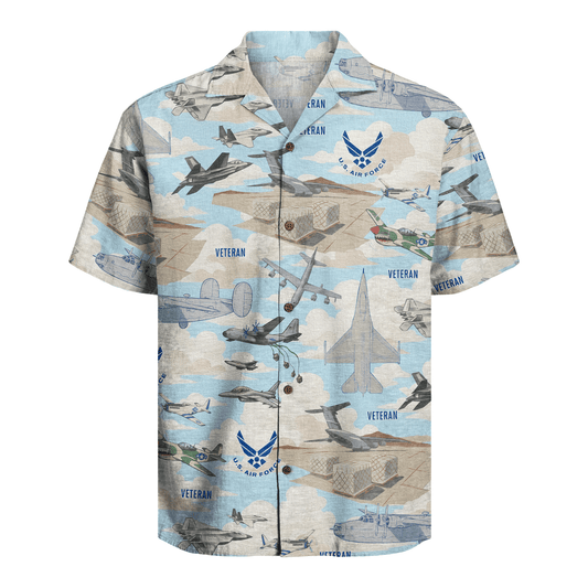 US Air Force Veteran Hawaiian Shirt