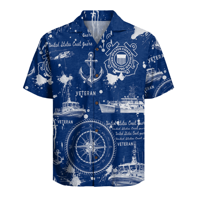 US Coast Guard Veteran Hawaiian Shirt