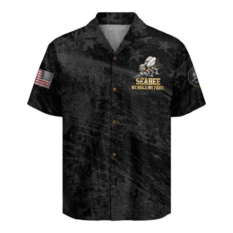 US Navy Seabees Veteran Hawaiian Shirt